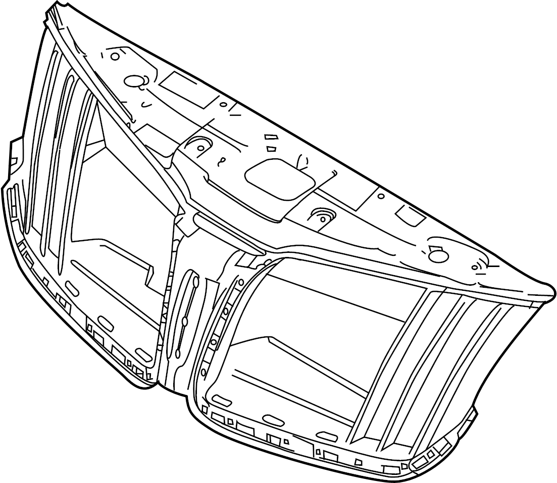 View DE9Z8A284AA Grille Reinforcement Full-Sized Product Image