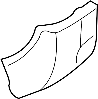 View AE9Z16A039A Fender Molding (Rear, Upper, Lower) Full-Sized Product Image