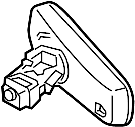 View DU5Z17700S Interior Rear View Mirror (Rear) Full-Sized Product Image