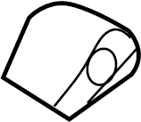 View DE9Z7460262AA Seat Belt Anchor Plate Cover (Upper) Full-Sized Product Image