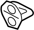 View 5F9Z5422008AA Striker. Plate. Lock. Door. PILLAR.  Full-Sized Product Image