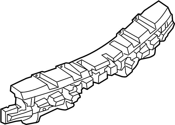 View AE9Z17E855A Bumper Impact Absorber (Rear) Full-Sized Product Image