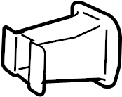 View 6W1Z17752A Bumper Impact Bar Bracket (Lower) Full-Sized Product Image