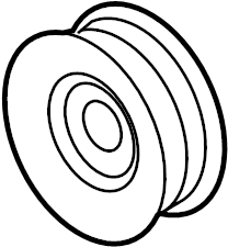 View YW7Z8678AA Accessory Drive Belt Idler Pulley Full-Sized Product Image