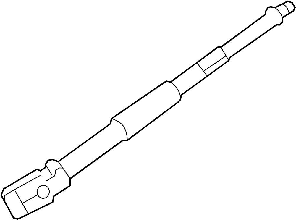 View 5W1Z3B676AB Steering Shaft (Upper) Full-Sized Product Image