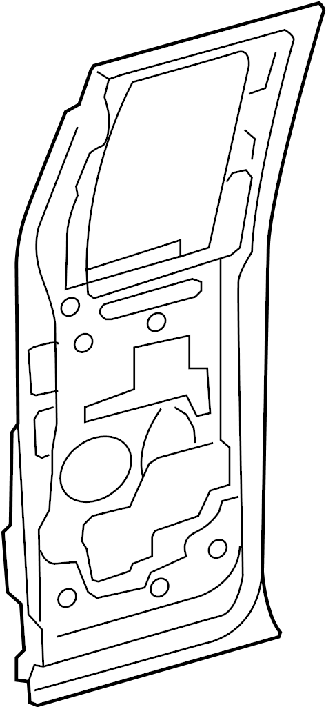 View 5L3Z1824630AA Door Shell (Rear) Full-Sized Product Image