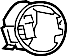 View 4L3Z8327936BA Fuel Filler Neck Mount Plate Full-Sized Product Image