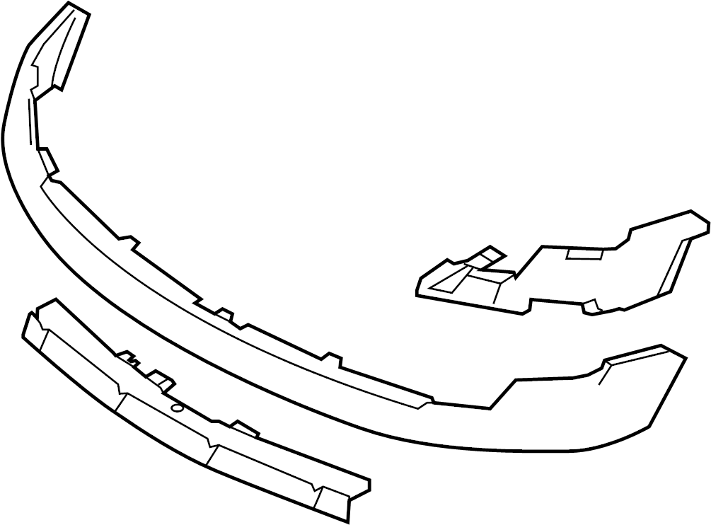 View DL3Z17D957BPTM Bumper Cover Spacer Panel (Upper, Lower) Full-Sized Product Image