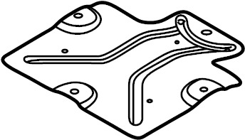 View BL3Z5D032E Powertrain Skid Plate (Front) Full-Sized Product Image