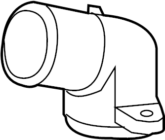 View 9L3Z8592B Engine Coolant Thermostat Housing (Upper) Full-Sized Product Image
