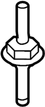 View N807691S437 Stud. Bracket. Alternator. bolt. Mount.  Full-Sized Product Image