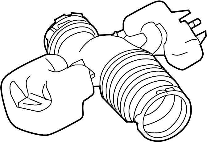 View BL3Z9B659B Engine Air Intake Hose Full-Sized Product Image