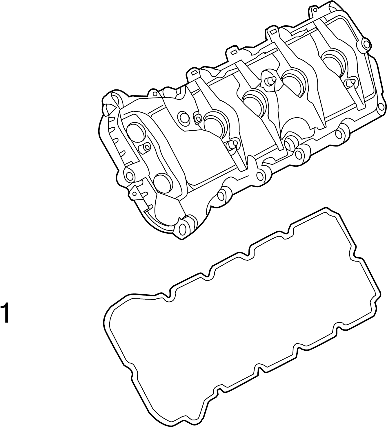 View BR3Z6584D Engine Valve Cover Gasket Full-Sized Product Image