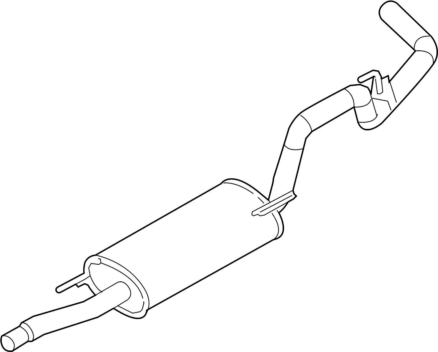 View BL3Z5230F Exhaust Muffler (Rear) Full-Sized Product Image