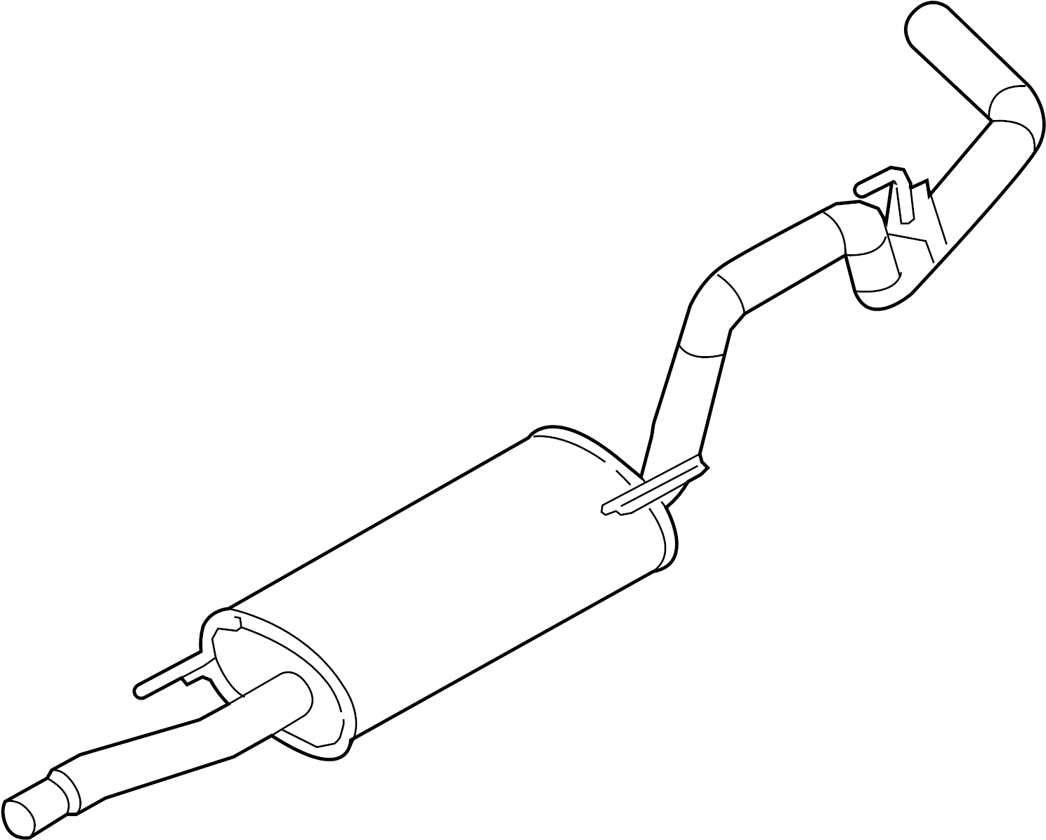 View BL3Z5230H Exhaust Muffler (Rear) Full-Sized Product Image