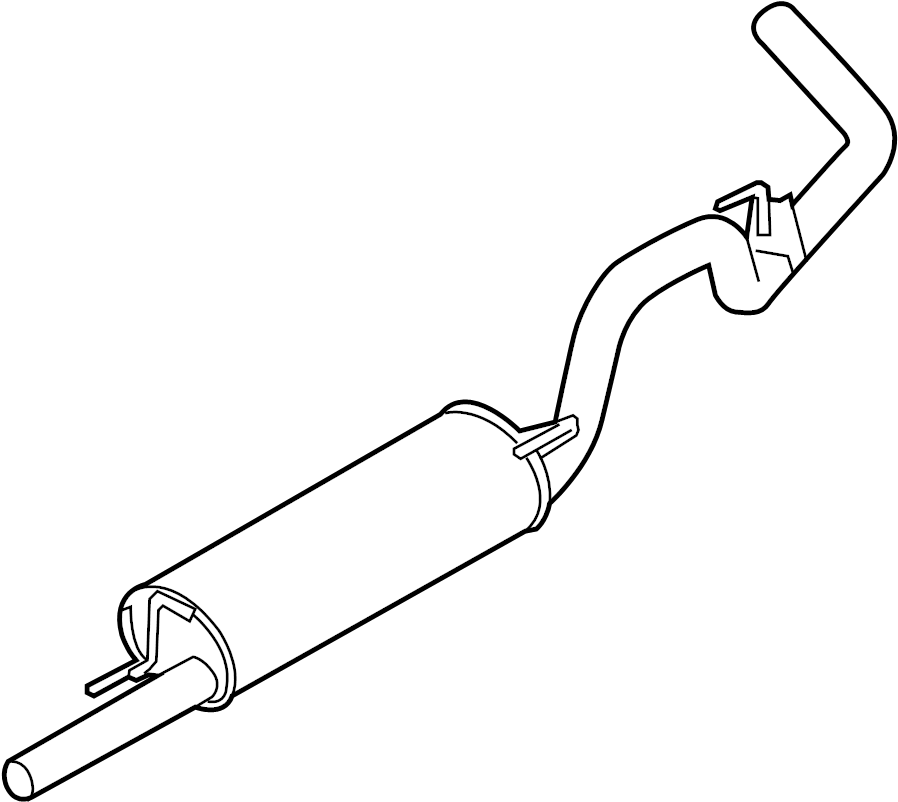 View BL3Z5230B Exhaust Muffler (Rear) Full-Sized Product Image