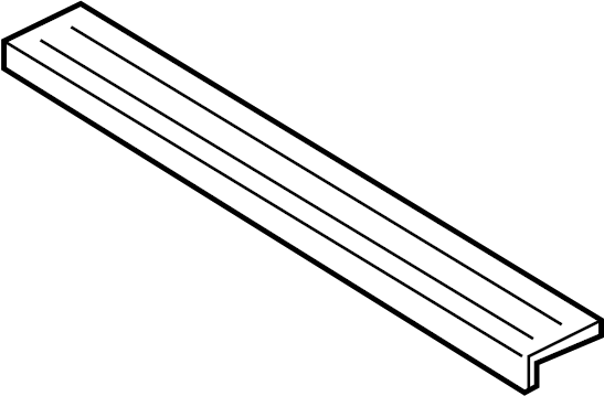 View BL3Z9940602BA Tailgate Molding (Upper) Full-Sized Product Image