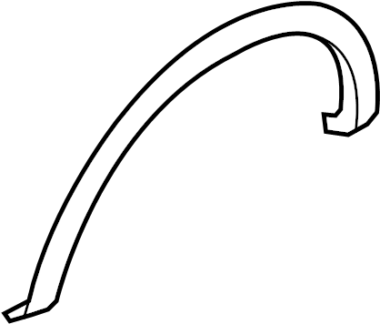 View 9L3Z9929165APTM Wheel Arch Molding (Front, Upper) Full-Sized Product Image
