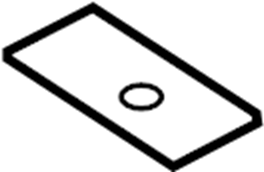 View 4L3Z5A313AA U - bolt shim. WEDGE ASSEMBLY.  Full-Sized Product Image