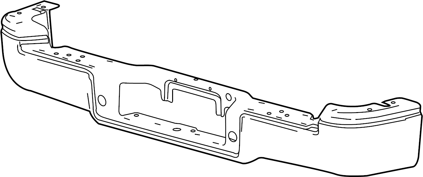 View 4L3Z17906JA Bumper Face Bar (Rear) Full-Sized Product Image