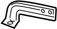 View AL3Z17755B Bumper Face Bar Bracket Full-Sized Product Image