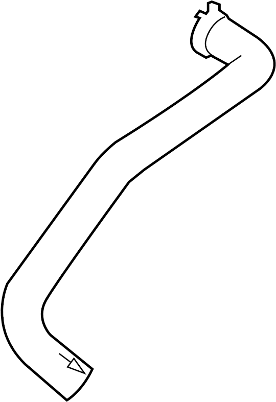 View AL3Z8260B Radiator Coolant Hose (Upper, Lower) Full-Sized Product Image