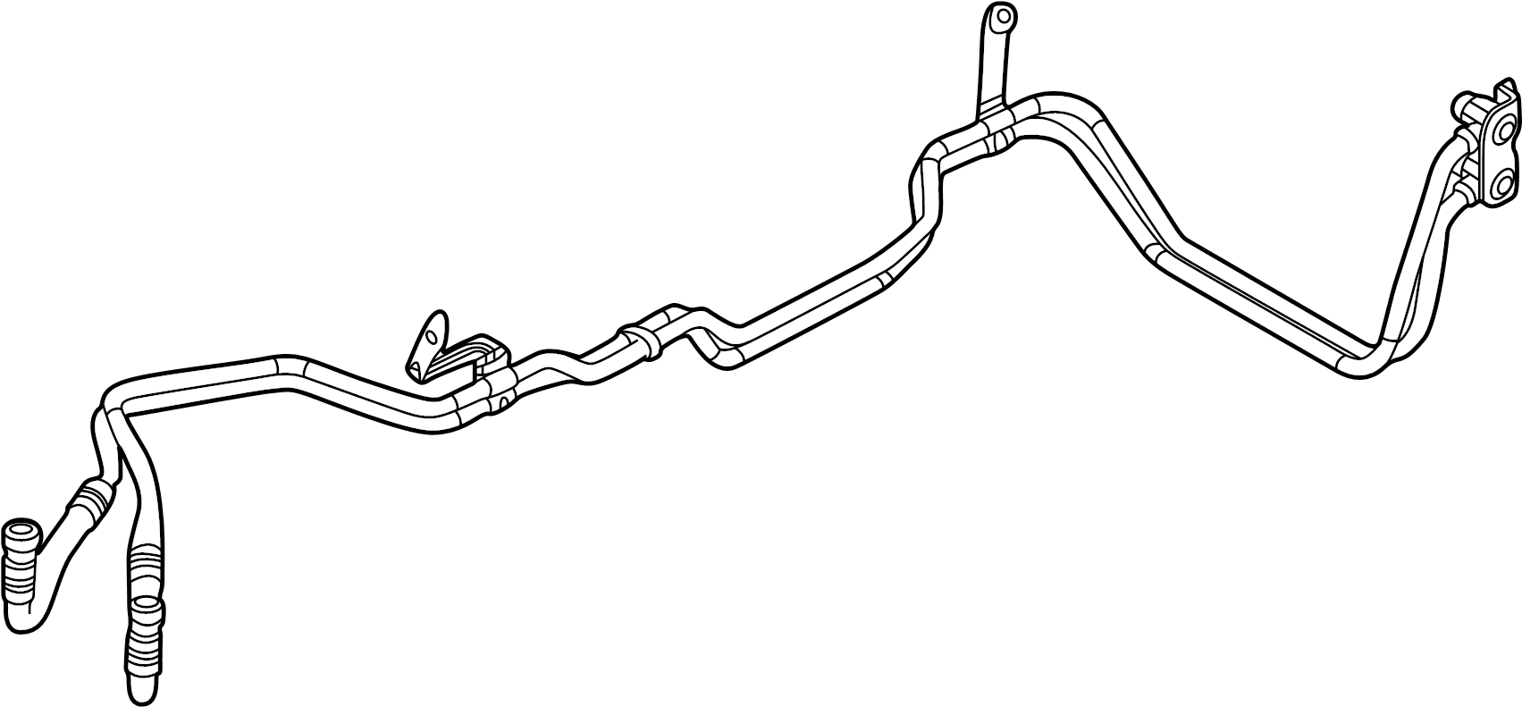 View AL3Z7R081E Cooler. Hose. Transmission. Oil. Automatic. pipe. Tube Assembly.  Full-Sized Product Image