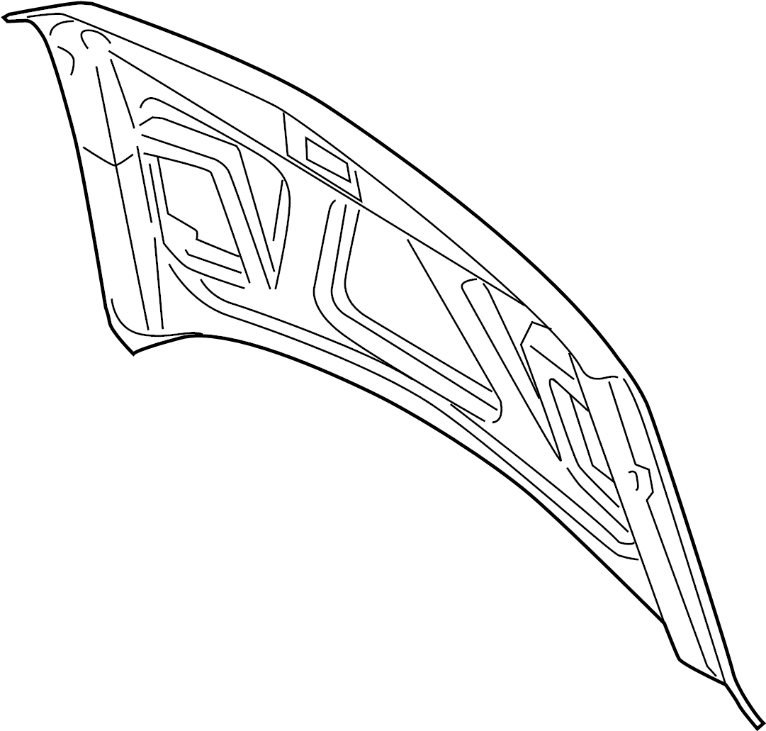 View CL3Z16612A Hood Panel Full-Sized Product Image