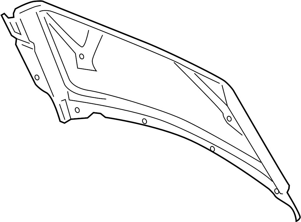 View AL3Z16738A Hood Insulation Pad Full-Sized Product Image