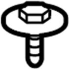 View N811847S102 Bolt. Bumper. Screw. Support. (Front, Upper) Full-Sized Product Image