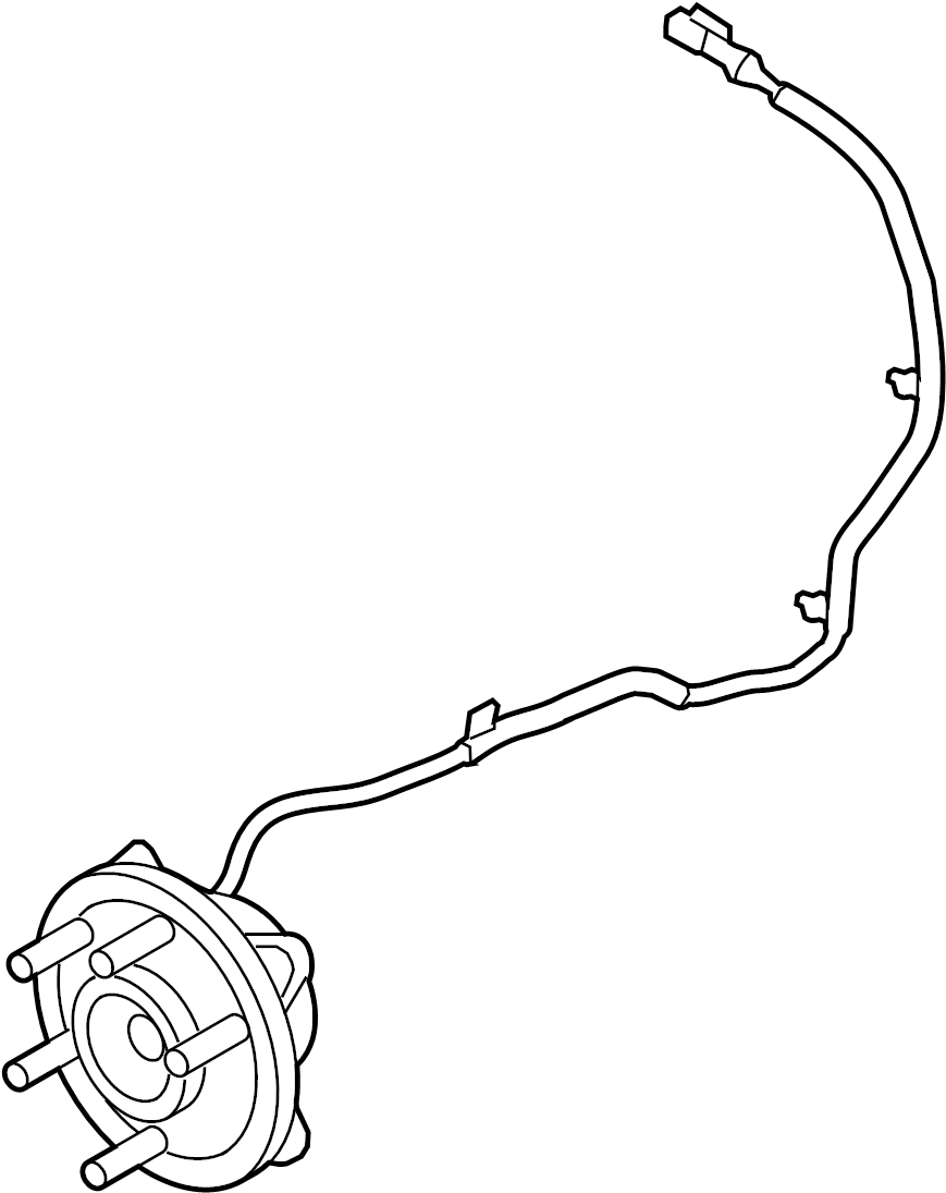 View CL3Z1104L Wheel Bearing and Hub Assembly (Front) Full-Sized Product Image