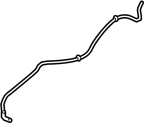 View 9L3Z17K605A Windshield Washer Hose (Front, Upper, Lower) Full-Sized Product Image