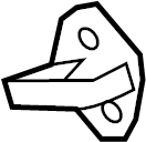 View 9L3Z1622008A Door Lock Striker Pin Full-Sized Product Image