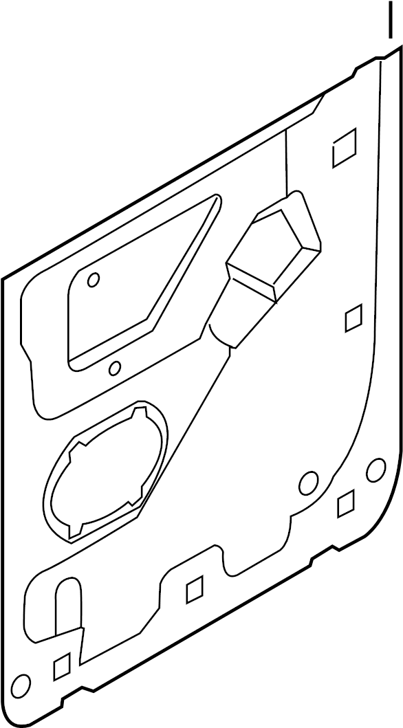 View 9L3Z1627459A Door Water Deflector Full-Sized Product Image