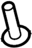 View W709346S300 Rivet. Clip. Pin. (Rear, Lower) Full-Sized Product Image