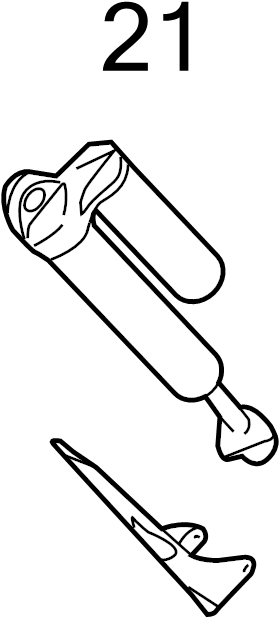 View AL3Z18159D Shield - Shock Absorber Heat. Shock stop.  Full-Sized Product Image