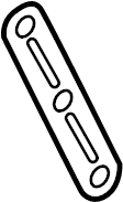 View AL3Z17C886A Bumper bracket bolt plate.  Full-Sized Product Image