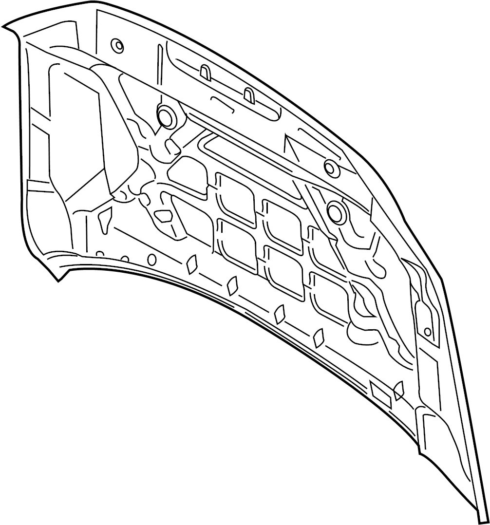 View HL3Z16612A Hood Panel Full-Sized Product Image