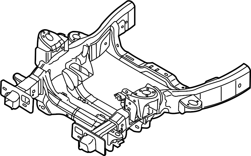 View ML3Z5019AA Frame Rail (Front) Full-Sized Product Image