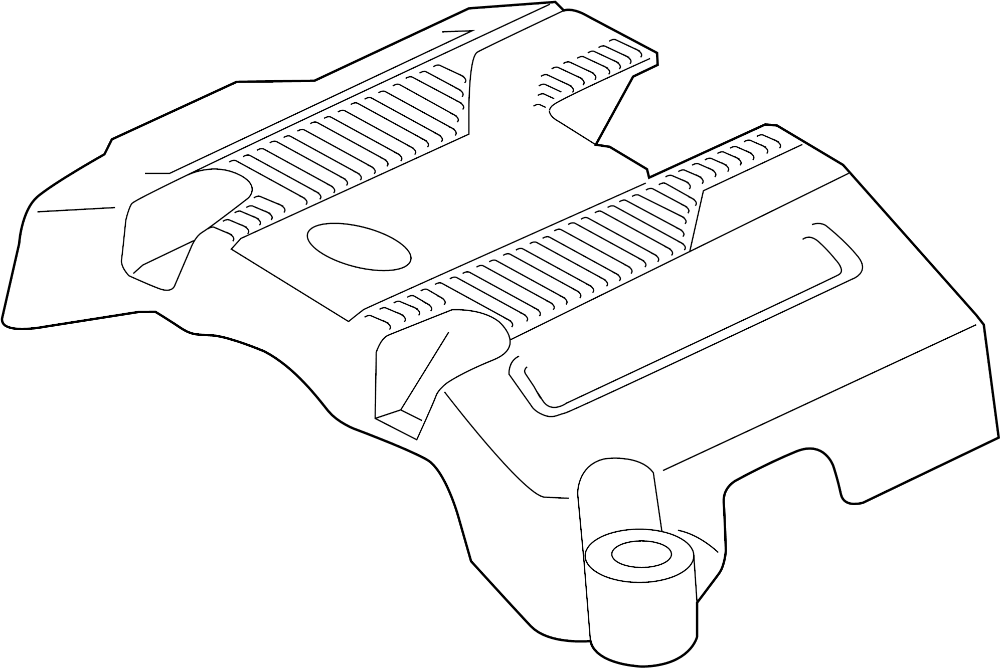 View MR7Z6A949A Engine Cover Full-Sized Product Image