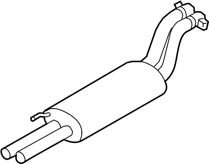 View HL3Z5230A Exhaust Muffler (Rear) Full-Sized Product Image