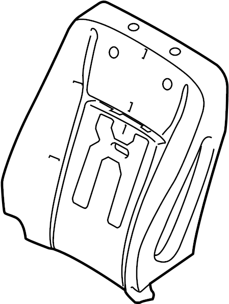 View HL3Z1664810C Seat Back Cushion Full-Sized Product Image