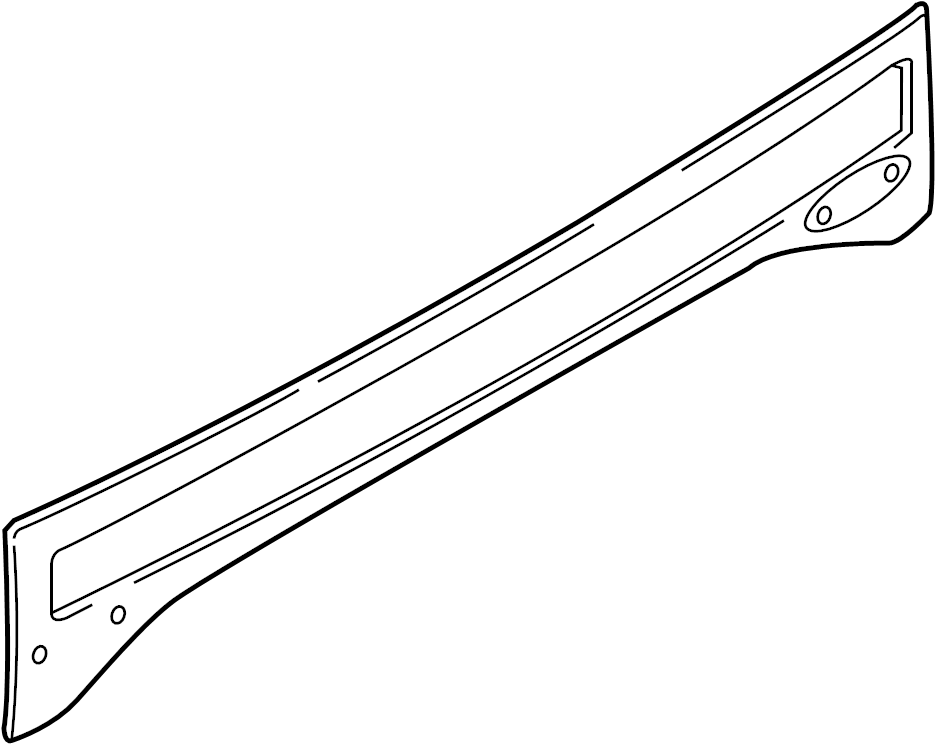 View KL3Z99425A34AA Tailgate Molding (Lower) Full-Sized Product Image