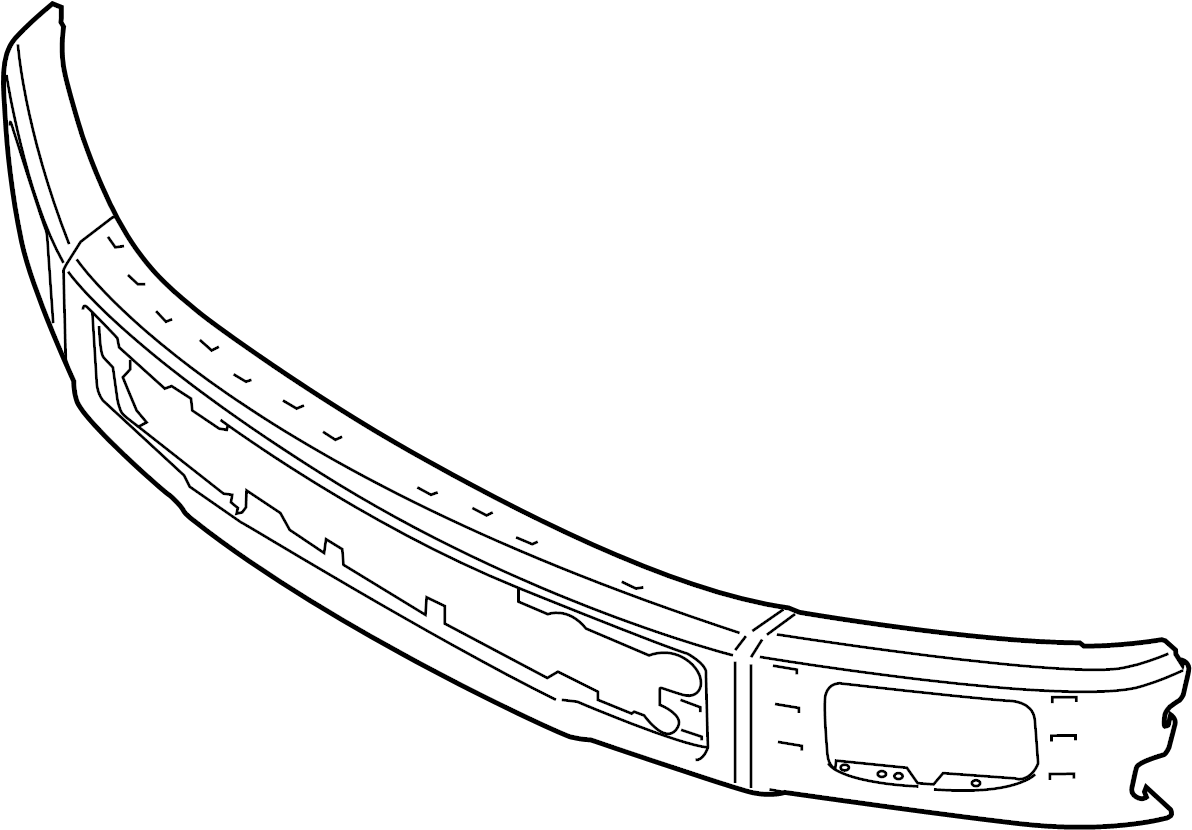 View FL3Z17757HPTM Bumper Face Bar (Front) Full-Sized Product Image