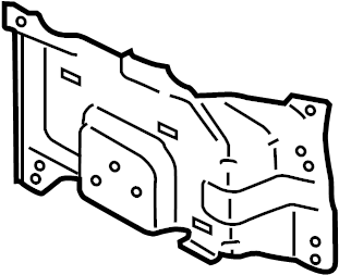 View FL3Z17B984A Bumper Face Bar Mount Full-Sized Product Image