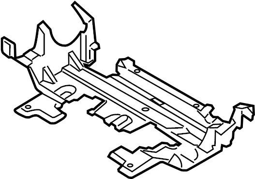 View FL3Z16054D Radiator Support Splash Shield (Front, Lower) Full-Sized Product Image