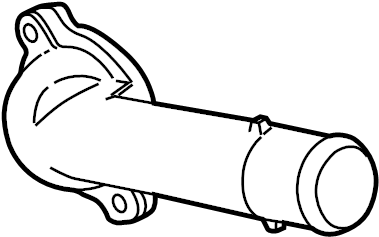View JT4Z8592A Engine Coolant Thermostat Housing Full-Sized Product Image