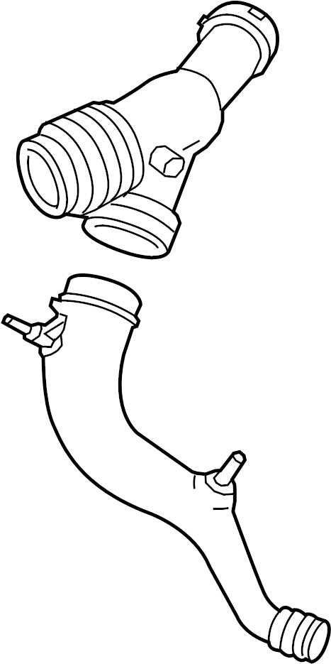 View JL3Z9C623B Inlet. Tube. Hose. Air. Intake.  Full-Sized Product Image