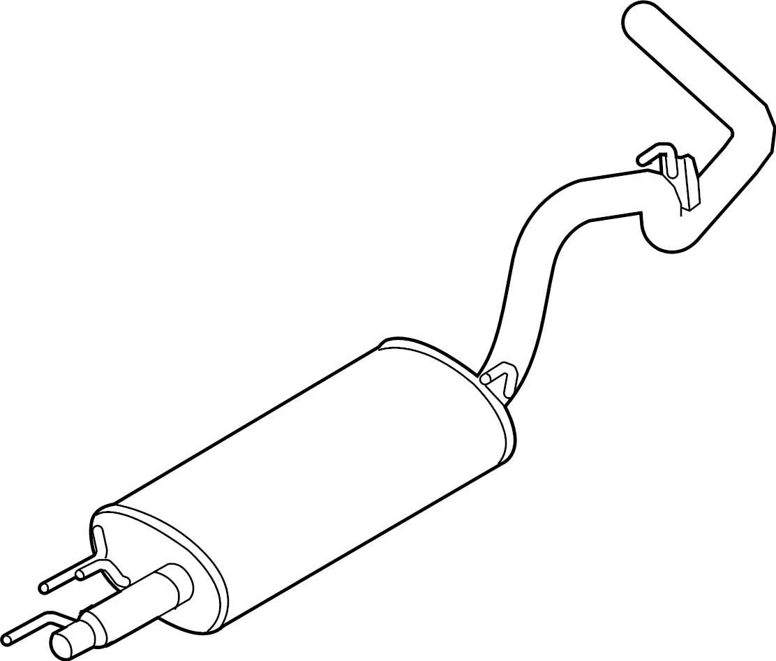 View JL3Z5230B Exhaust Muffler (Rear) Full-Sized Product Image