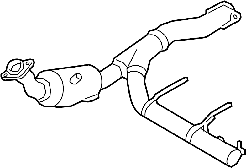 View JL3Z5E212N Catalytic Converter Full-Sized Product Image